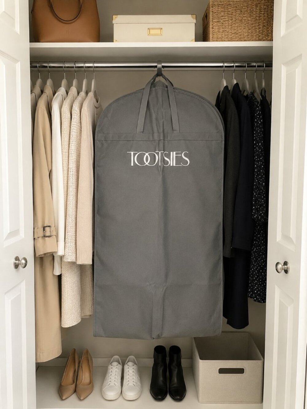 Tootsies Gray Garment/Travel Bag